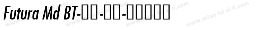 Futura Md BT-粗体-斜体字体转换